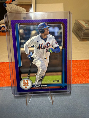 Topps 2026 Topps Baseball Juan Soto New York Mets Purple /75 #55