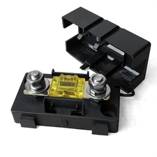 MGI SpeedWare Mini-ANL/MIDI Inline Fuse Holder with Cover and Bolt-Down Studs...