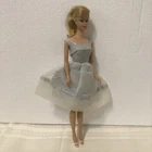 Vintage 1960 Ponytail Swirl  BARBIE DOLL Blonde w/ Dress Very Nice #850 Mattel