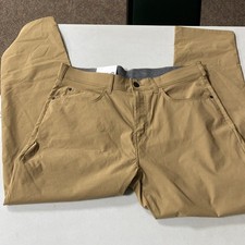 Member's Mark Men's Straight Fit Mason 5 Pocket Stretch Pant Brn 34x30