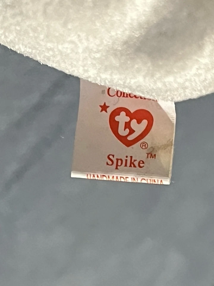 Ty Beanie Baby Spike The Rhino W/ P.E. Pellets - Image 3 of 4