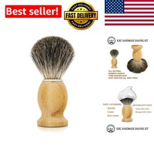Eco-Friendly Pure Badger Hair Shaving Brush with Soft Bamboo Handle - Best Gift