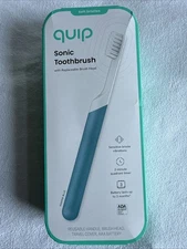 quip Sonic Battery Operated Toothbrush in White / Blue - New