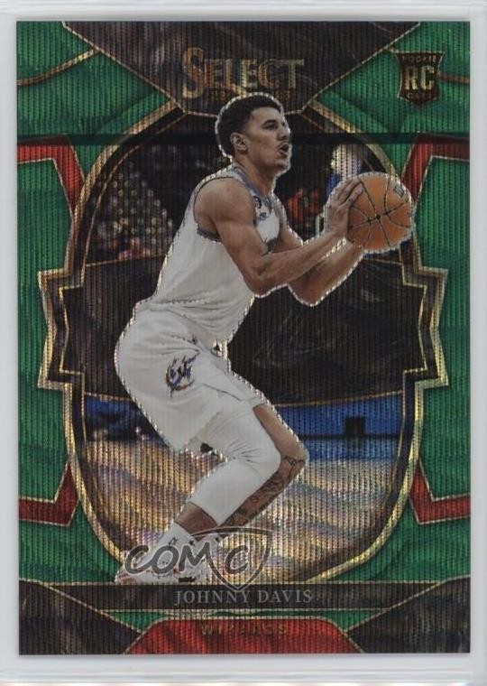 2022-23 Panini Select Concourse Green Wave Prizm 34/50 Johnny Davis #100 ku9