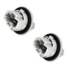 2PCS Turn Signal Bulb Socket, Front Turn Signal Blinker Light Bulb Plug Gray