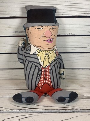 Knickerbocker Dolls Of Distinction 70's W C Fields Pull String Talking Doll READ