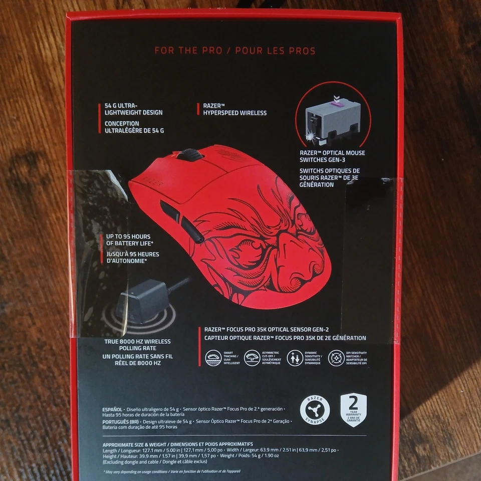 Ratón inalámbrico ultraligero Razer Viper V3 Pro Faker Edition deportes electrónicos para juegos Foto 2 de 3