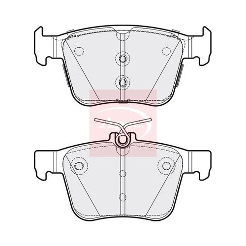 Skoda Kodiaq I NS6 NS7 NV7 2016 Apec BremsbeläGe Hinten Mit Feder (R90)-image