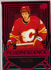 2021-22 UD Series 2 Hockey  Matthew Phillips Fluorescence RED   FL-38  Calgary