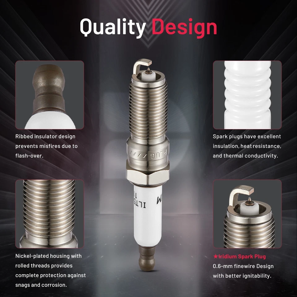 Set of 8 Spark Plugs 41-103 For Pontiac G6 2006-2010 Foto 2 de 4