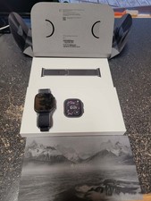 Unlocked Apple Watch Ultra 3 49mm GPS 5G Black Titanium, Black Band MF0J4LW/A