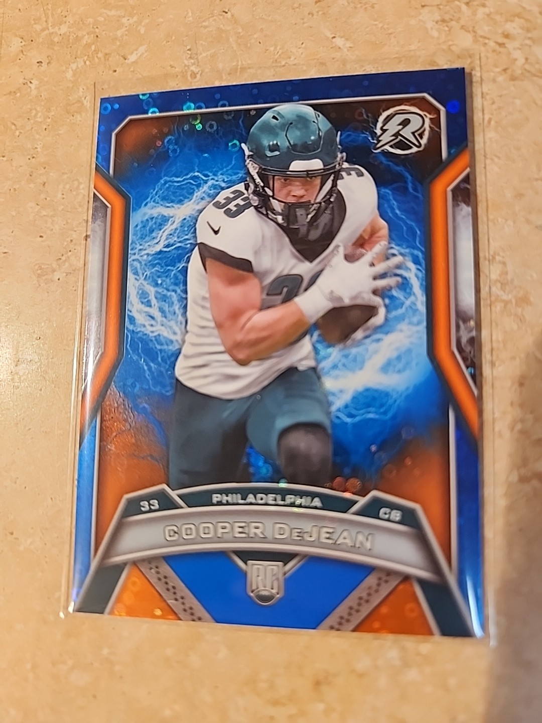 2024 Topps Resurgence - Rookies Cooper DeJean #179 Blue & Orange Spark Refractor