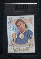 BAS 2021 Topps Allen & Ginter's Jeff Carlson #256 Seal of Authenticity Auto 3c7