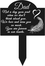 Metal Garden Stake Graves Cemetery Decorations, Cemetery Memorial Stake for Dad,