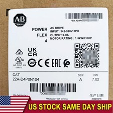 New Factory Sealed AB 22A-D4P0N104 PowerFlex ...