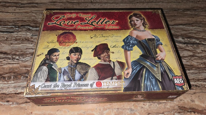 Love Letter Deluxe Premium Edition Board Game AEG 2016 Seiji Kanai 100% Complete