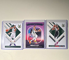 Panini 2024-25 NBA Hoops Giannis Antetokounmpo Bucks 3-Card Lot #7 #285 #288