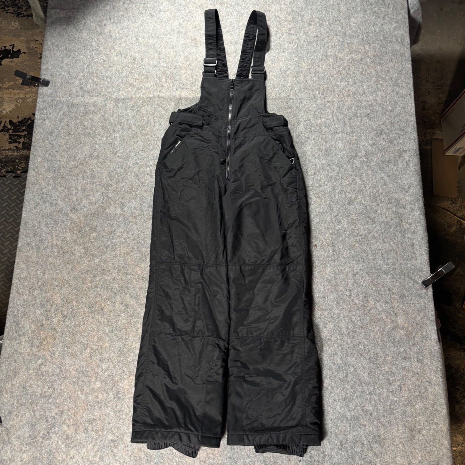 Columbia Sportswear Black Ski Snow Bib Overalls Pants Youth Size 14/16 152 XL