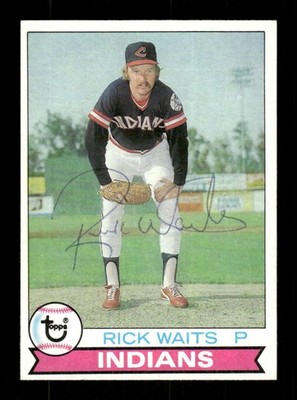 1979 Topps  #484 Rick Waits signed autograph EX+ to EXMT, ballpoint EAA1 bxcp71