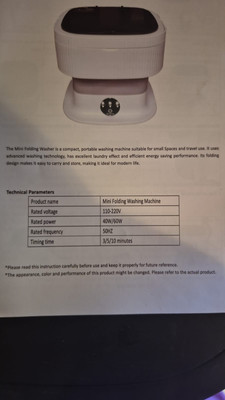 NEW UPGRADE STERILIZATION MINI WHASHING MACHINE