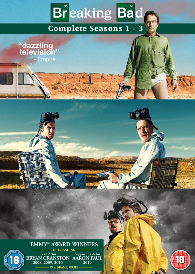 Breaking Bad - Season 1-3 (DVD) Bryan Cranston Anna Gunn Aaron Paul (UK IMPORT) - Image 2 of 4