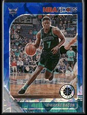 Dwayne Bacon 2019-20 Hoops Premium Stock Prizms Blue Cracked Ice #24 Hornets