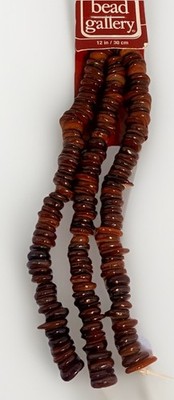 Shell Beads Flat Rondelle 6mm Bead Landing 14  Strand