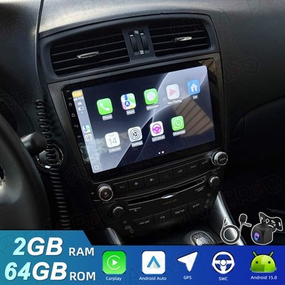 APPLE CARPLAY FOR LEXUS IS250 IS350 2006-2012 ANDROID15 CAR STEREO RADIO GPS 64G
