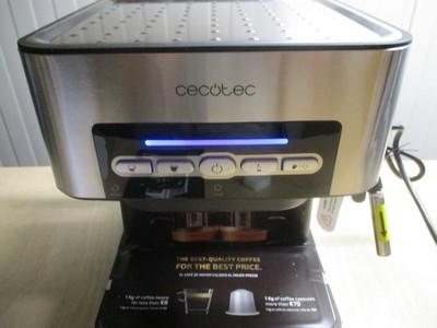 CECOTEC POWER ESPRESSO KOLBENMASCHINE 20 850W, 20 BAR, MILCHAUFSCHÄUMER