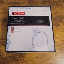 Delta Porter Wall Mounted Towel Ring in Chrome Finish 78446-PC