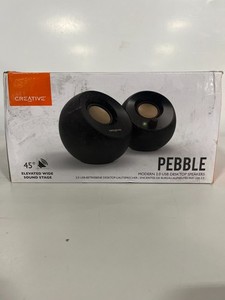 Creative Labs 51MF1680AA000 Pebble USB 2.0 Desktop Speakers - Black NEW SEALED
