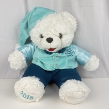 Dan Dee Snowflake Teddy 2018 Plush Bear Blue Vest Hat Bow Tie Embroidered 20"