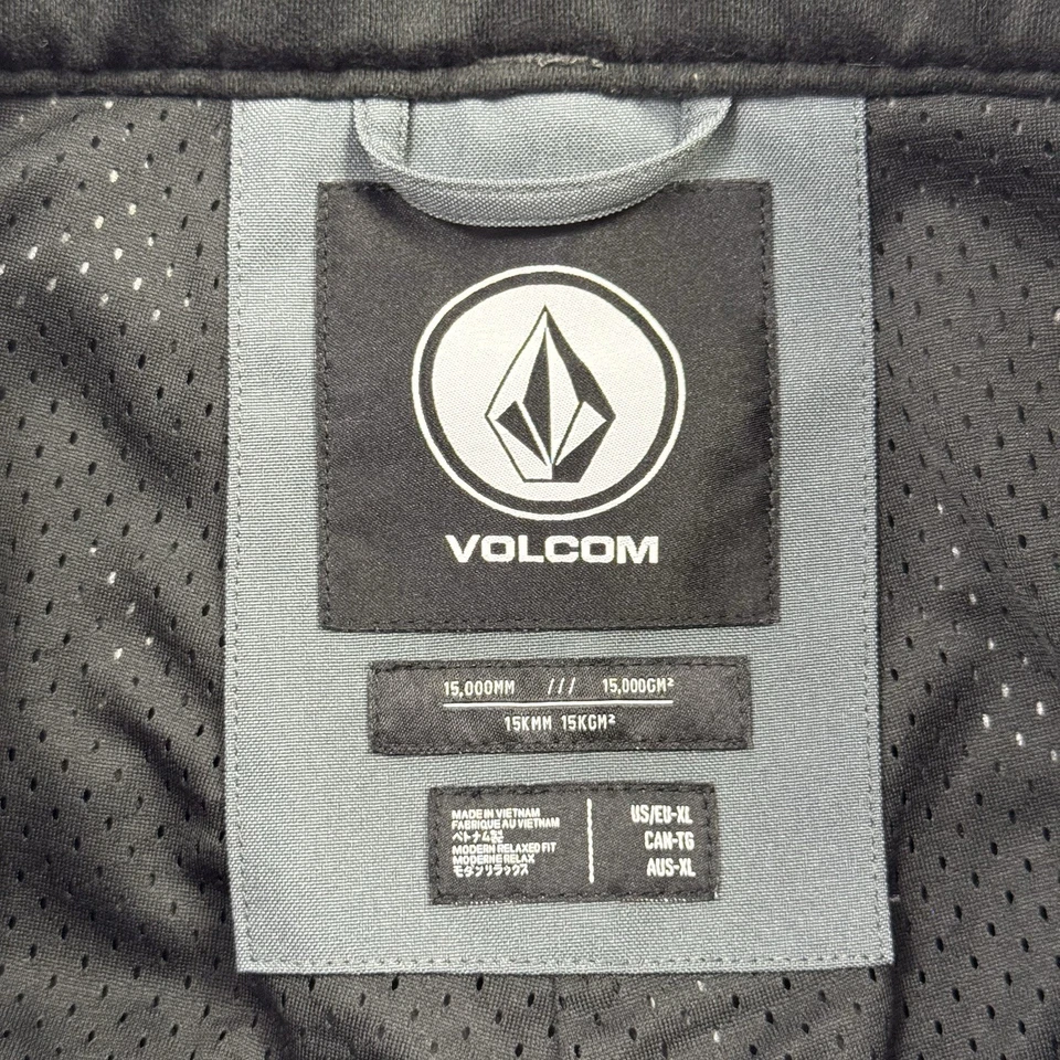 Volcom Mens Snow Pants Snowboard Skiing 15,000mm Insulated Vented Winter Gray XL - Image 2 of 4