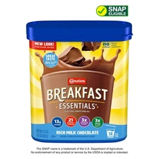 Protein Powder Shake Mix, Rich Milk Chocolate Breakfast, 17.7 oz, Nutritional