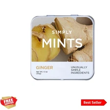 SIMPLY Mints | Ginger Breath Mints | Pack of Six 180 Pieces Total | Made With...