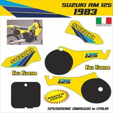  SUZUKI rm 125 Cross 1983 adesivi in kristal