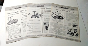 Three Vintage ORVIS Spinning Reel Catalogs, Brochure, Pamphlets