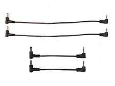 Combo Pack of Short Effects Pedal DC Power Cables for Gator G-Bus 8 Power Supply