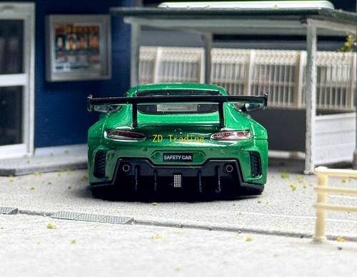 ZD RM 1:64 Green AMG GTS Widebody Racing Sports Model Diecast Metal Car BN - Picture 6 of 13