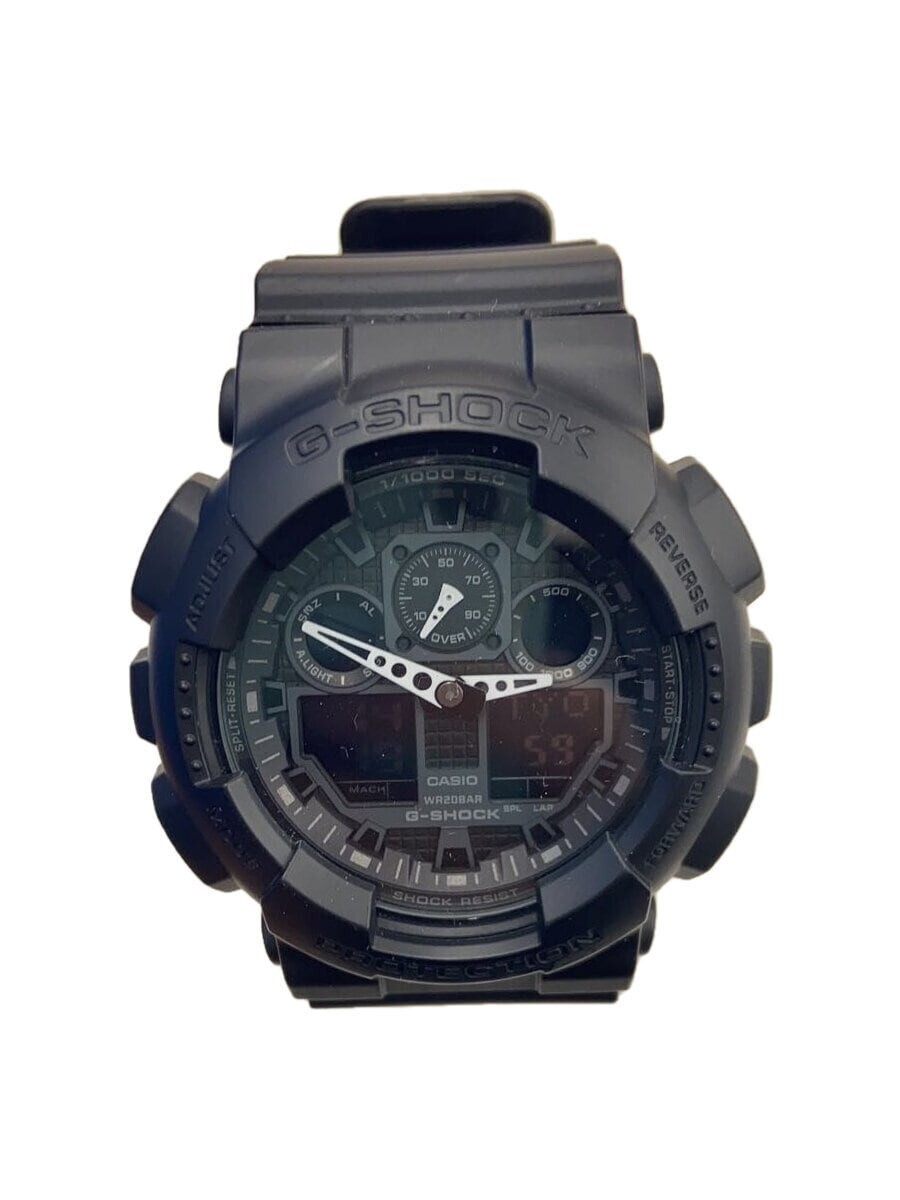 【美品・未使用】CASIO／G-SHOCK（GA-100CF-1AJF） CASIO G-SHOCK GA-100CF-1AJF Black Resin Quartz Digital