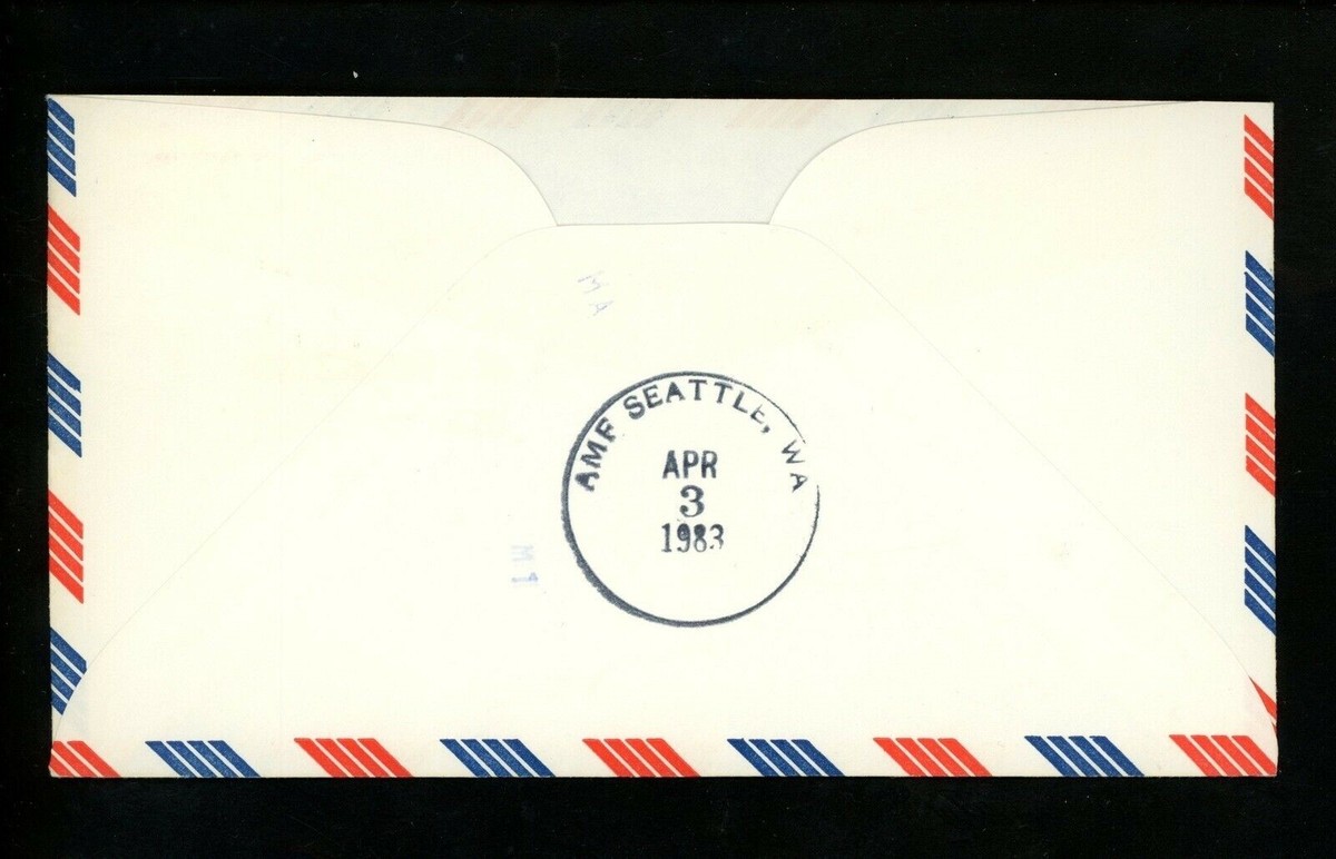 Postal History Japan #1439 Airmail Flight United Airlines 1983