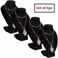 Black Necklace Display Set Holder Jewellery Mannequin Window Shop Pendant Stand Black Necklace Display Set Holder Jewellery Mannequin Window Shop Pendant Stand