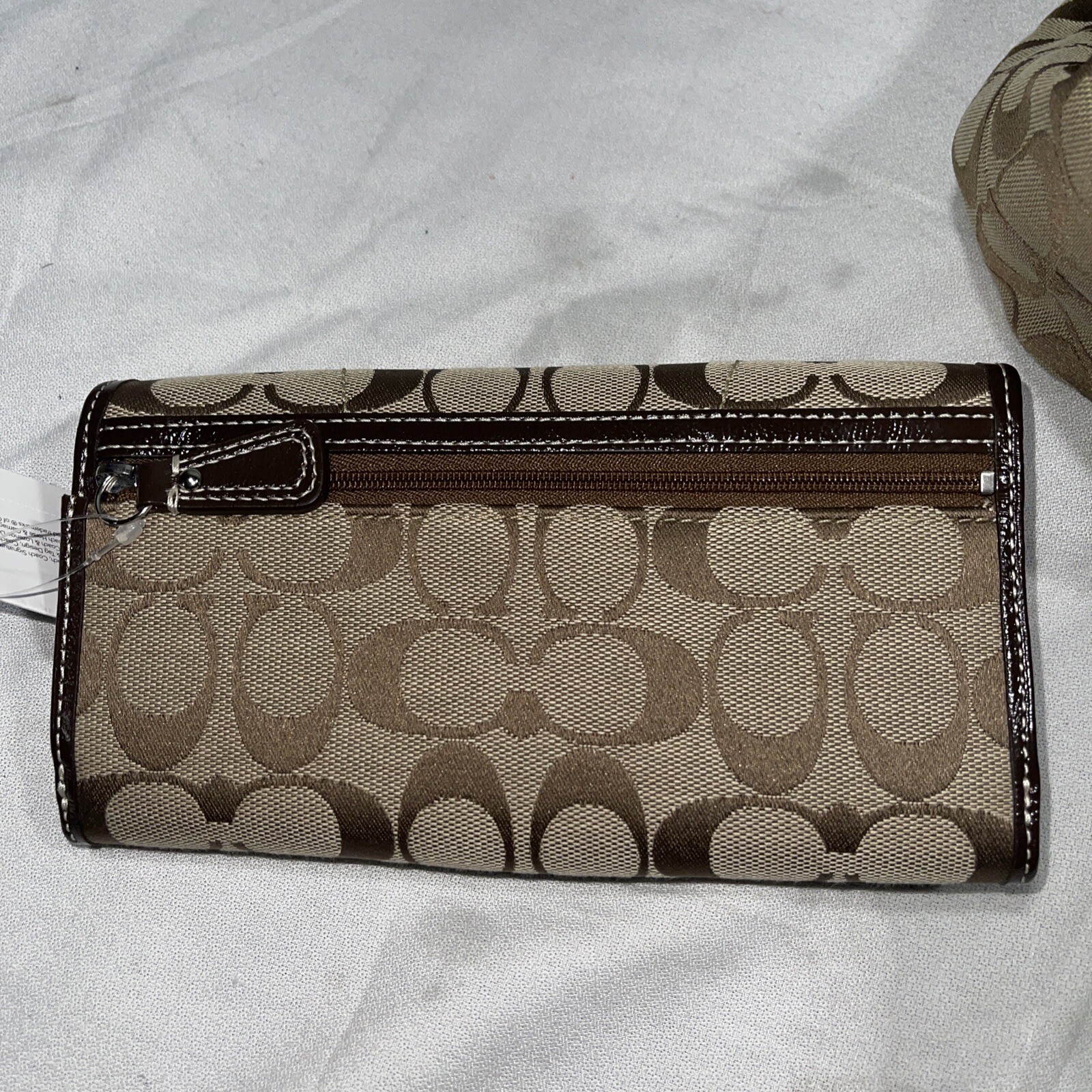 Authentic COACH M1126-F17094 Signature Hobo Shoulder Handbag SV 