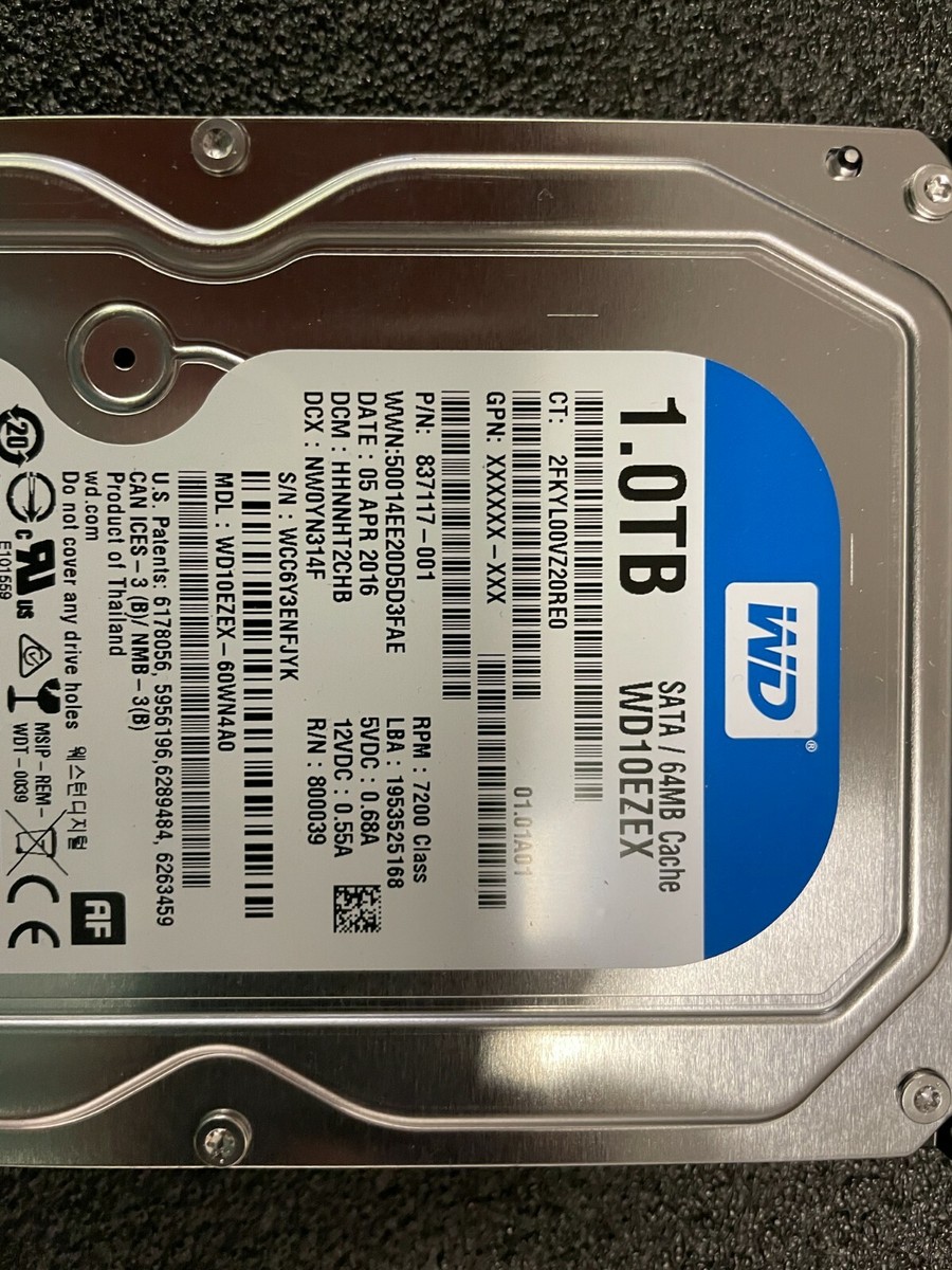 WD 1 TB Sata Hard Drive, WD10EZEX | eBay