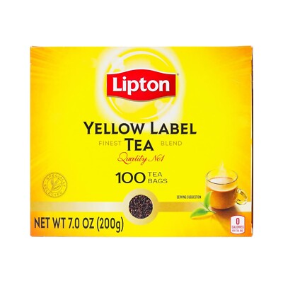 Lipton Yellow Label Tea International Blend 100 Tea Bags