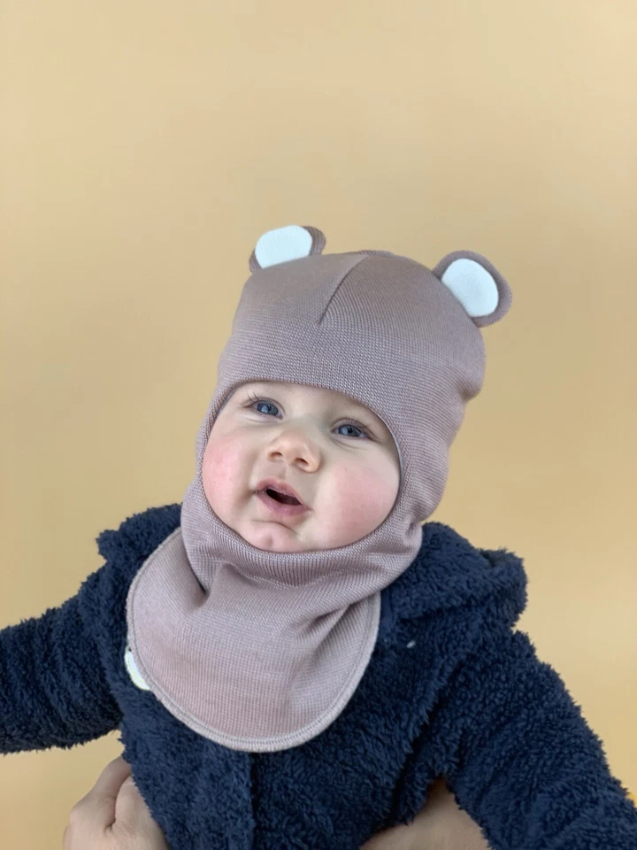 cappello/balaclava bambino ragazzo/ragazza invernale/autunno foderato caldo - Immagine 4 di 4
