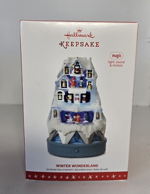 Hallmark Keepsake Winter Wonderland Magic Light Sound Motion 2016 Brand New