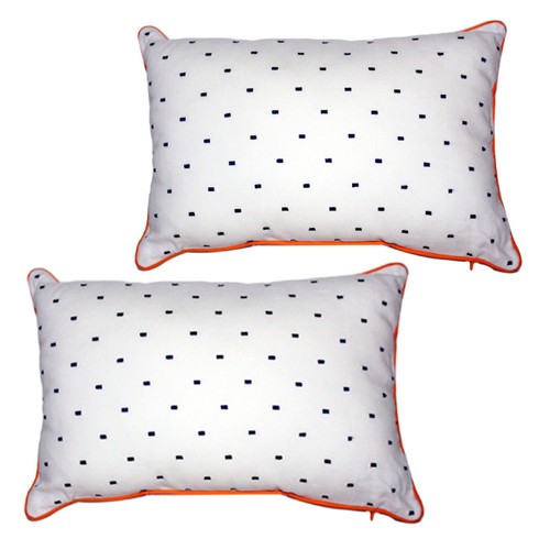 NEW Set of 2 Royal Heritage Home Luna Decorative Throw Pillows 12" x 18" Zipper
