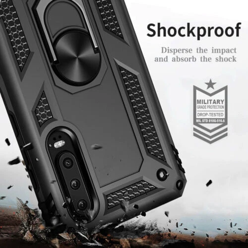 Funda protectora de pantalla con soporte blindado de metal para Huawei Mate 30 Pro Foto 3 de 4