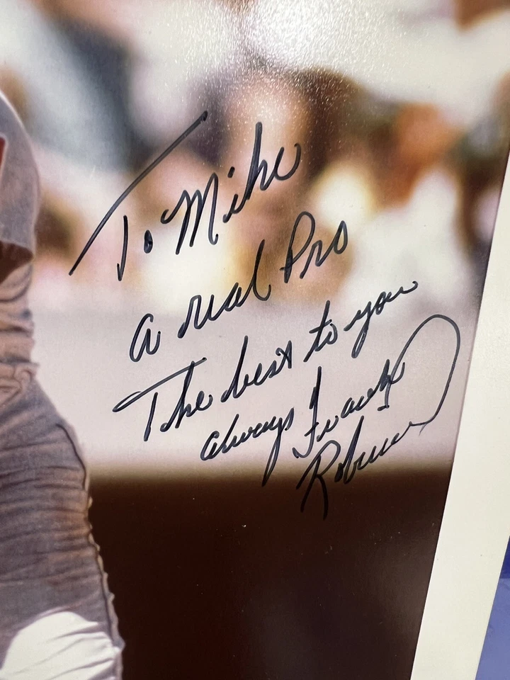 Signed Autographed Frank Robinson Baltimore Orioles Type 2 11x14 Personalized - Image 2 of 4